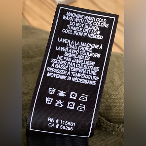 7 for all mankind long sleeve dark green, men’s  sweatshirt Med - Picture 10 of 10